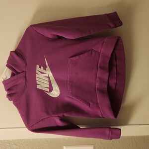 Nike glitter logo hoodie sweatshirt , size 6-7 yrs old